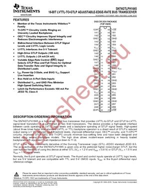 74GTLPH1645DGGRG4 datasheet  